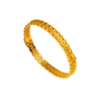 Bracelet en cuivre plaqué or 24 carats YL pour les mariées de Dubaï, accessoires de mariage de style indien de luxe pour femmes, or sable, vente en gros