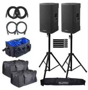 BRAND NEW VEN-TIS 112A 2-Way Active 12" <b>Speakers</b> with <b>Stands</b> Duo Pack 3-Year Warranty New Jersey - Product Image 2