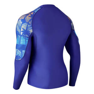 Rash Guard pour hommes manches longues UPF 50 + UV Protection solaire séchage rapide Compression maillots de bain Fitness Gym chemises - Product Image 3