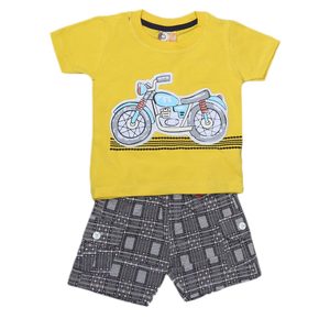 Combinaisons pour nouveau-nés garçons 2 pièces - Jaune - Product Image 1