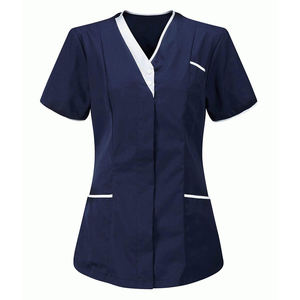 Ensembles de gommage à logo personnalisé pour les infirmières et le personnel médical uniformes de tuniques dentaires confortables, respirantes, extensibles et souples pour salon spa - Product Image 6