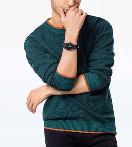 Solid Color Long Sleeve Pullover Casual Blank Round Neck Winter Breathable Cotton Men <b>Sweaters</b> Wholesale Price Solid Color 2025 - Product Image 3