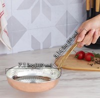 Poêle à frire en acier inoxydable avec taille et couleur personnalisées, design classique pour la cuisine à domicile, nettoyage facile, compatible avec les cuisinières à gaz