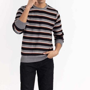 Pull en mohair tricoté d'hiver à col rond uni à manches longues respirant pour hommes, logo de couleur personnalisé, anti-rétrécissement, séchage rapide - Product Image 1