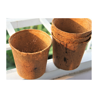 Pot de coco en fibre de coco marron Planteur écologique durable pour la plantation intérieure et extérieure avec plusieurs options de taille