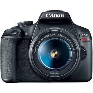 Renewed Professional DSLR <b>Camera</b> 18-55mm Lens 4K Monitor Pro Headphones Microphone 2 X 64GB Memory Card Photo Software Tripod - Product Image 6