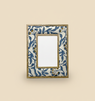 Cornice Fotografica in Legno e Tessuto Ricamata a Mano, Design Moderno e Lussuoso, Forma Personalizzabile, Colore e Dimensioni su Misura, Resistente e Leggera