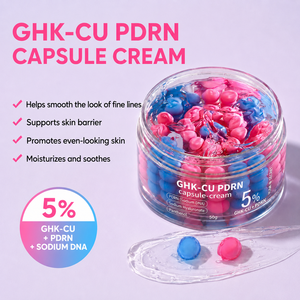 <span class=keywords><strong>Crème</strong></span> Visage Hydratante Effet Bonne Mine au Niacinamide et Panthénol, Capsules de Peptide GHK-CU, <span class=keywords><strong>Crème</strong></span> Gelée Éclatante pour Peau, Marque Privée - Product Image 5
