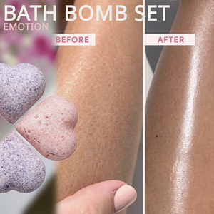 Set de Bombas de Baño Orgánicas Aromáticas Emotion, 4 Vaporizadores de Ducha en Forma de Corazón con Aceites Naturales para el Cuerpo, Caja de Regalo OEM ODM para el Día de la Mujer - Product Image 3