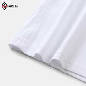 Custom Logo 260gsm Heavy <b>Weight</b> Cotton Crewneck <b>Blank</b> T-Shirt Men's and Women's Drop Shoulder Printed Design - Product Image 3