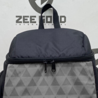 Mochila de Nailon Zee Good de 30-40L con Patrón Geométrico, Cierre de Cremallera, Unisex, para Gimnasio, Estilo Casual, Compartimento Interior Duradero