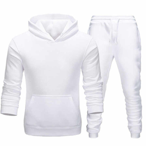 Proveedor de Conjuntos Deportivos Casuales de Dos Piezas de Felpa Gruesa para Hombre, Sudadera con Capucha Extra Grande y Pantalones Deportivos - Product Image 5