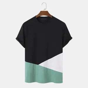 T-shirt uomo all'ingrosso estate pianura boxy Logo oversize magliette uomo cotone personalizzato Premium pesante GSM Tshirt