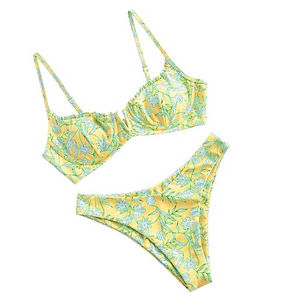 Conjunto de Bikini de 2 Piezas Ligero para Mujer, Transpirable, de Alta Calidad, con Logotipo y Colores Personalizados, Estampado Frontal, 100% Poliéster, Secado Rápido - Product Image 2