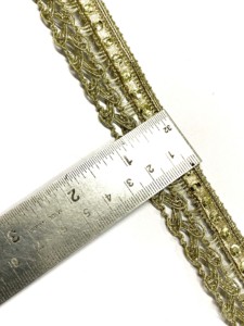 Lujo alta calidad todo algodón suave boda encaje bordado borde tela Soluble en agua metálico Rhinestone cuenta borla atar - Product Image 2