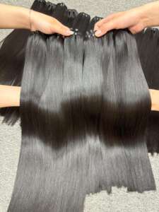 Superventas 100% Extensiones de cabello humano virgen vietnamita sin procesar Máquina recta de hueso de alta calidad Doble trama Doble - Product Image 3