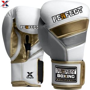 Gants de boxe en cuir professionnels avec fermeture à crochet et boucle réglable pour support de poignet extérieur adulte prix direct d'usine - Product Image 6