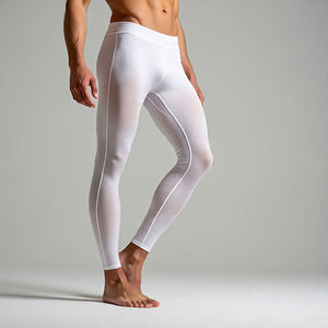 Leggings transparents personnalisés, pantalon de haute qualité, transparent, séchage rapide, maille fine, leggings pour hommes, pantalon transparent élastique pour garçons - Product Image 5
