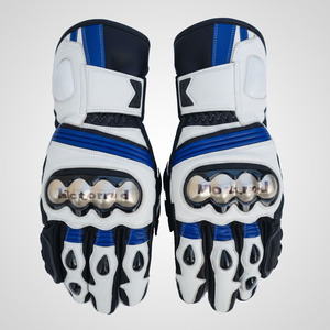 Guantes de Motociclismo Profesionales Personalizados de Cuero - Protección de Nudillos de Fibra de Carbono, Equipo de Motociclismo de Alto Rendimiento - Product Image 1