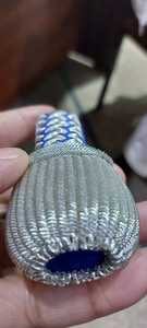 Personnalisable Haute Qualité WOK Bullion Fil Épée Noeuds Logo Différentes Tailles Enduit Finition Bracelet En Cuir pour Vêtements Cordons - Product Image 3