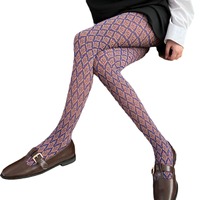 2024 coloré Vintage fleur sombre bas pur désir style épicé fille creux collants Nylon bas