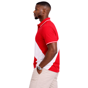 Polo rouge premium Kappa Alpha Psi 11, taille standard, mélange de coton de haute qualité, broderie de l'écusson à lettres grecques, vêtement - Product Image 3