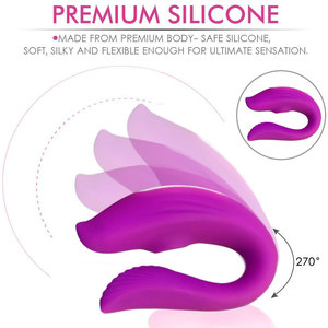 Vibrateur portable contrôlé par application avec double massage par vibration et aspiration pour couples - Product Image 5