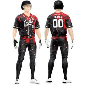 Uniformes de béisbol para hombre de tela transpirable de calidad lujosa 2025, uniformes de béisbol impresos por sublimación HD con diseño 3D personalizado - Product Image 1