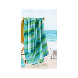 Toalla de Playa Sunrise Resort de 32x64 Pulgadas, Suave Terciopelo Jacquard para Piscina, Viajes, Verano y Ocio, con Envío Global Eficiente - Product Image 1