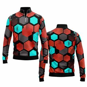 Performance personnalisée Quarter Zip Sportswear Hommes Femmes Youth Sportswear Quick Dry Team Pullover - Product Image 2