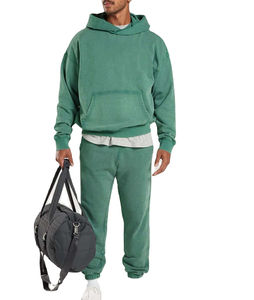 MOVATEXTILE Chándal de Gran Tamaño con Cremallera para Hombre, Jersey Desgastado, Peso Pesado, Mejor Calidad, Venta al Por Mayor, OEM Personalizado - Product Image 1