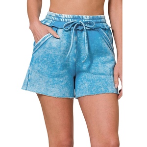 Shorts délavés pour femmes, légers, style streetwear d'été, décontractés, avec boutons, vintage, pour hommes 2026 - Product Image 1