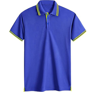 Venta al por mayor de polo de secado rápido para hombre con logotipo personalizado 100% algodón transpirable poliéster tejido de punto patrón sólido bordado - Product Image 3