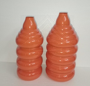 Florero de hierro metálico hecho a mano de calidad superior, tallas ornamentadas de brillo metálico lujoso para Bodas de interiores sofisticados - Product Image 3