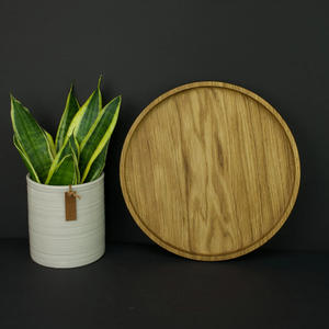 Plateau de service en bois de chêne rustique fait à la main plateau de table naturel taille de couleur personnalisée de haute qualité pour ustensiles de cuisine service alimentaire - Product Image 2