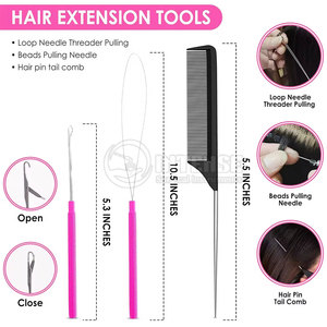 Kits de herramientas de extensión de cabello hechos por profesionales Herramientas para el cabello Kits de herramientas de extensión de cabello de calidad premium para venta en línea - Product Image 3