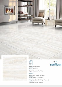 กระเบื้องไฟนอร์บริคหินอ่อนสีเทาอ่อนขนาด60x60ทันสมัยขอบเซรามิคสำหรับตกแต่งห้องน้ำดินเหนียวธรรมชาติแบบคลาสสิก - Product Image 4