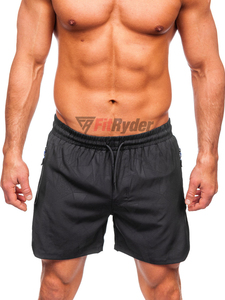 2024 Solid Men's Casual Mid Swim Trunks <b>Quick</b> <b>Dry</b> Slim Fit Polyester/Nylon Eco-Friendly Breathable Outdoor <b>Shorts</b> Wholesale - Product Image 4