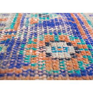 Alfombra de Lana Anudada a Mano de Gran Tamaño, Diseño de Medallón Rojo y Naranja, para Sala de Estar, Pasillo Rectangular, Modelo Pae-2678 - Product Image 3