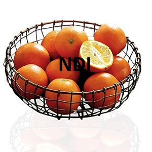 ตะกร้าใส่ผลไม้ทรงกลม ดีไซน์หรูหรา ทำจากลวดเหล็กเคลือบสีดำ สำหรับตกแต่งเคาน์เตอร์ครัวหรือโต๊ะ - Product Image 1