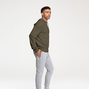 Sweat-shirt à capuche pour homme en molleton 100% coton, épais, avec impression en relief, col doublé, style streetwear, coupe oversize - Product Image 6