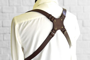 <b>Men's</b> Leather Chest <b>Harness</b> Shoulder Belt Back <b>Men</b> Plus Size Chest Belt Fashion Accessories MHS-0033B - Product Image 4