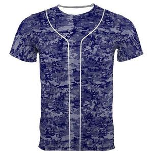 Camisetas deportivas de béisbol para hombre y mujer, Jersey de béisbol con estampado de camuflaje personalizado, disponible en varios colores - Product Image 6