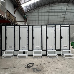 Bagno Prefabbricato Modulare Portatile da 20 Piedi <span class=keywords><strong>con</strong></span> 5 WC, Lavabi e Docce per Cantieri Edili - Product Image 2
