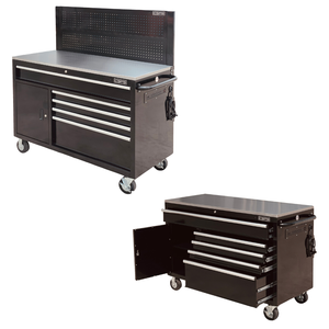 Gabinete de herramientas con 05 cajones, rodillo de almacén, taller industrial, rodillo de acero revestido de polvo sin plomo para garaje mecánico - Product Image 2