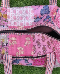 Bolsa de Lona de Algodón Estilo Bohemio Hecha a Mano para Mujer, Asa de Tela Cómoda, Decoración con Cadenas y Cremallera, Bolso de Viaje Moderno - Product Image 5