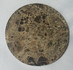 Ensemble de dessous-de-verre en marbre et en bois faits à la main, dessous-de-verre élégants pour boissons, pour table à manger et décoration intérieure - Product Image 6