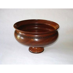 Bol à Dessert rond en bois naturel classique et bol de service pour Table à dîner à la maison bol de service de riz en forme ronde - Product Image 4