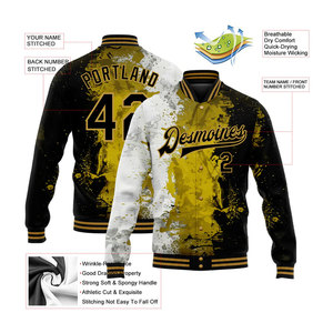 Men's Customizable Varsity Jacket Wholesale Customizable Bomber <b>Coat</b> Embroidery Patches Hip Hop Streetwear for College Winter - Product Image 2
