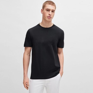 T-shirt col rond pour homme 100% coton à séchage rapide pour l'été Top tendance décontracté de couleur unie pour adultes et garçons - Product Image 1